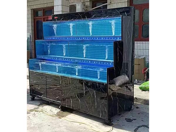 酒店飯店海鮮池水產店魚缸定做 超市多層養